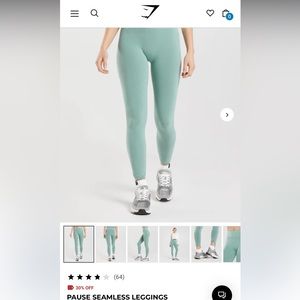 Gym shark leggings. Size M